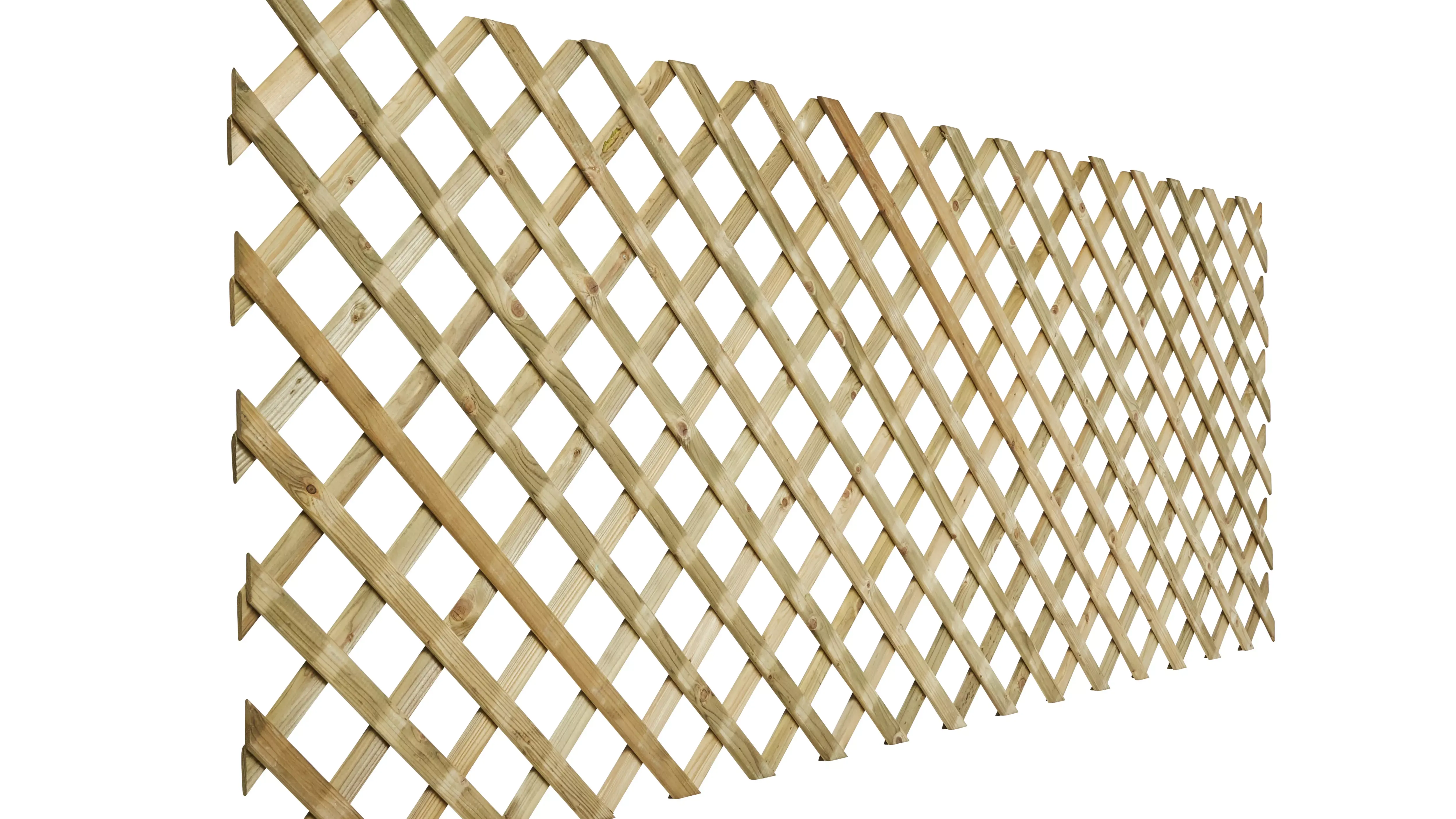 Richard Burbidge Decking 3ft Green Garden Dividing Screen Timber Trellis Panel (w)244cm X (h)90cm