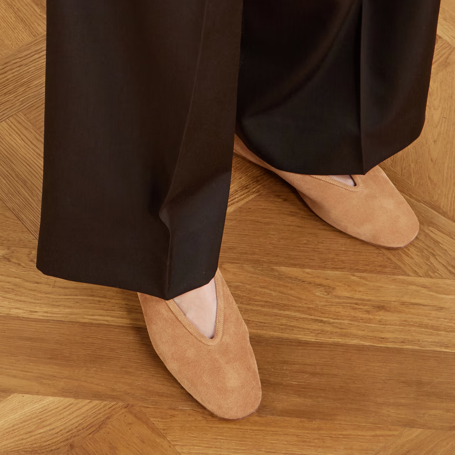 Net-A-Porter, suede ballet flats