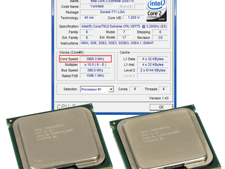 Processors: Intel Core 2 Extreme QX9775 - Intel Skulltrail