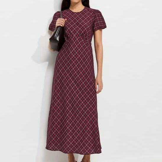 New Look, Checked Midi Dress