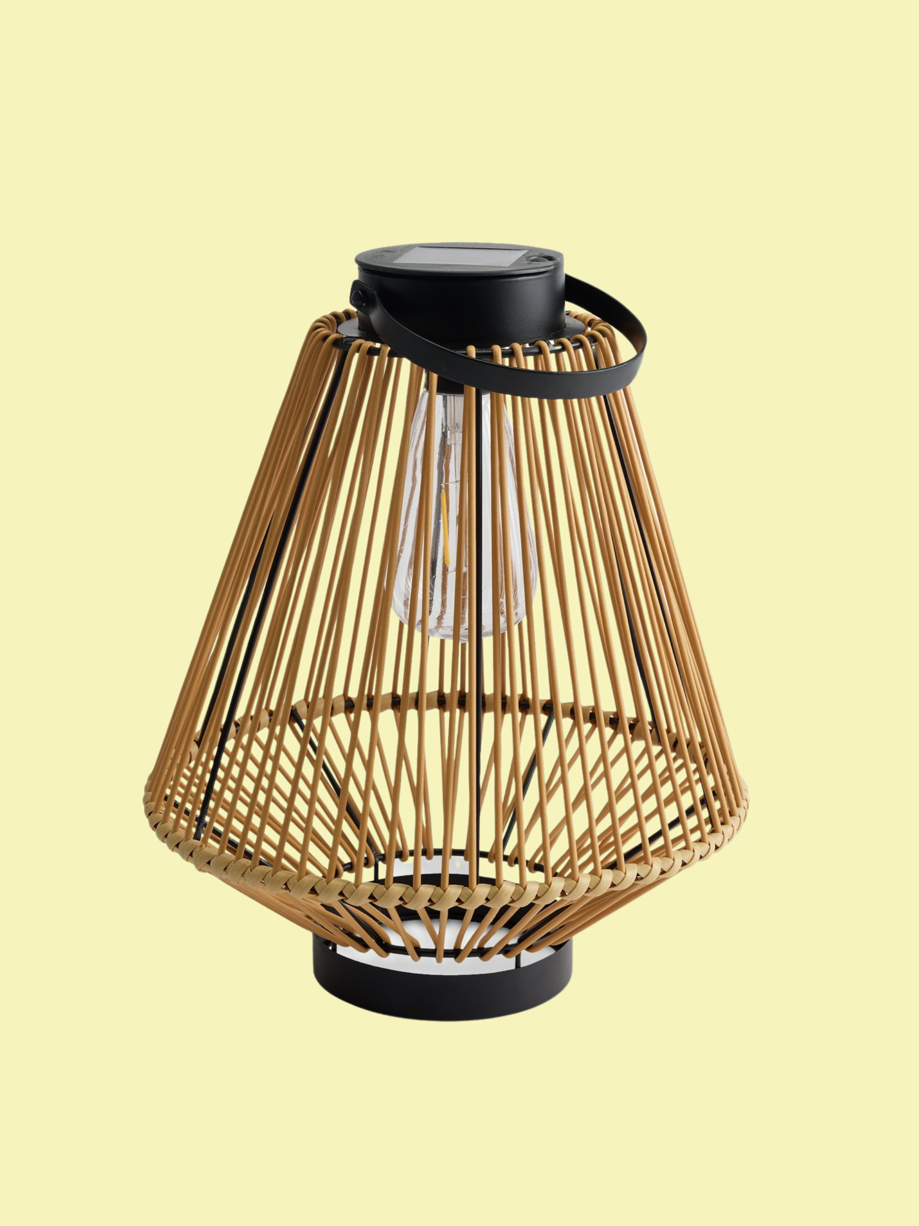 Habitat Solar Rattan Lantern