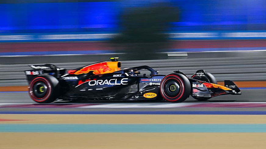 Red Bull Racing driver Yuki Tsunoda of Japan competes in the qualifying for the Formula 1 Grand Prix of Qatar at Lusail International Circuit in Lusail, Qatar, on November 29, 2025.