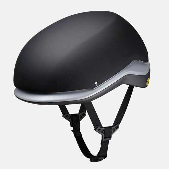 A Specialized helmet stands against a white background