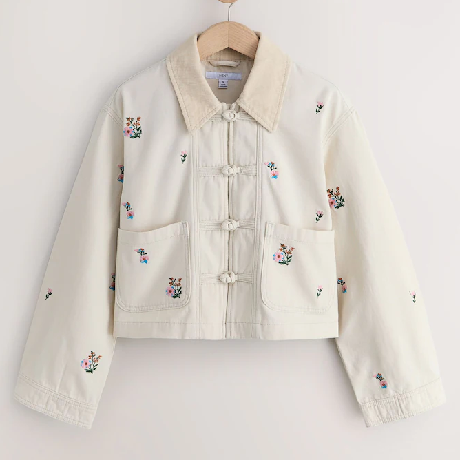 Next, Floral Embroidered Jacket