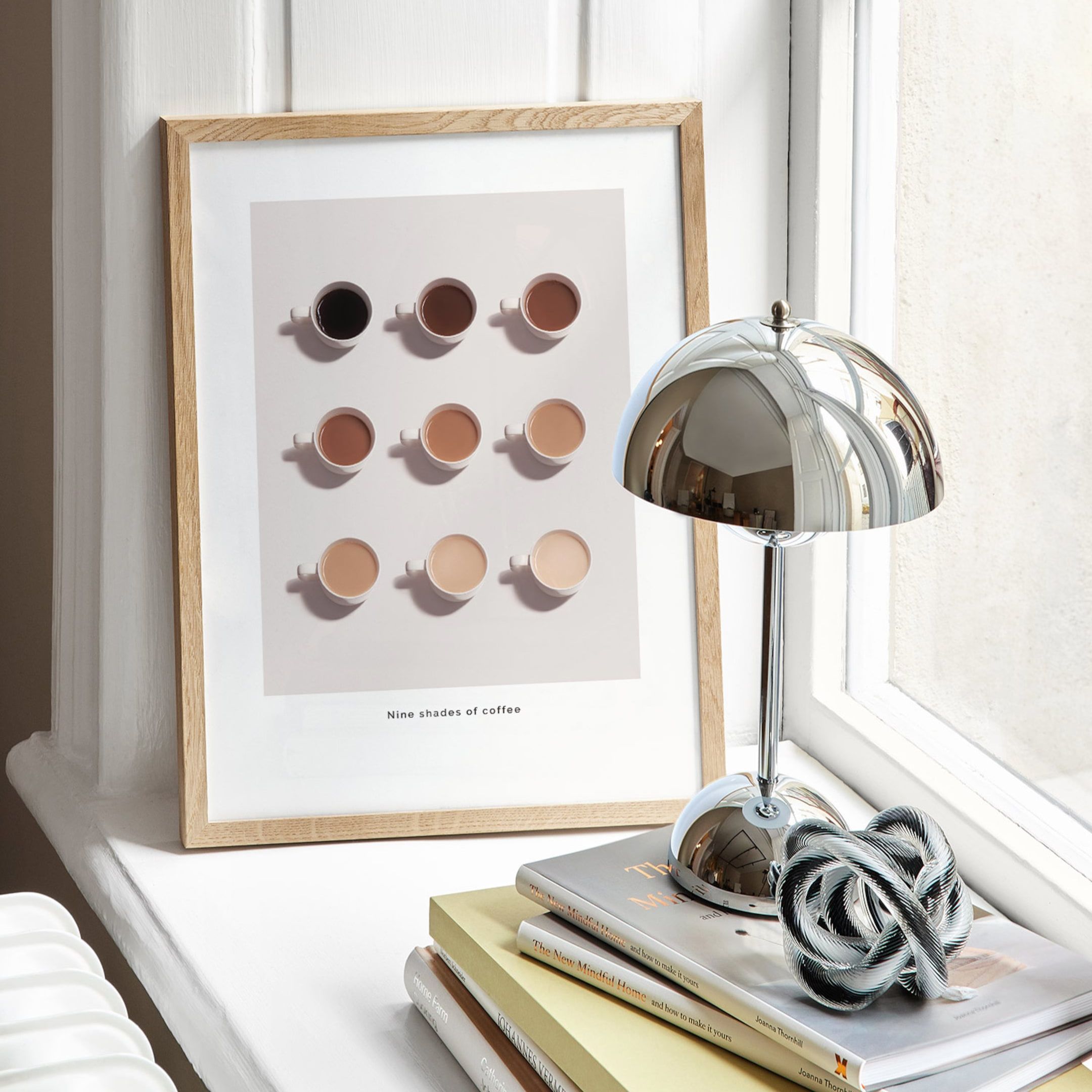 Shades of Coffee Poster - Beige/brown