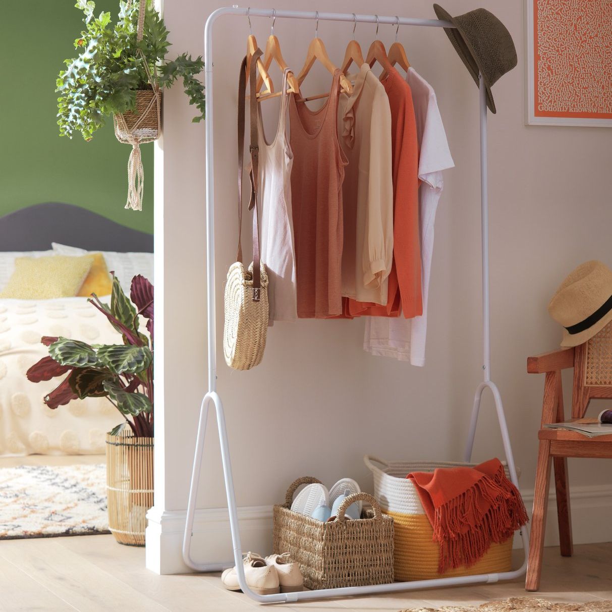 Habitat Arnie Clothes Rail - White