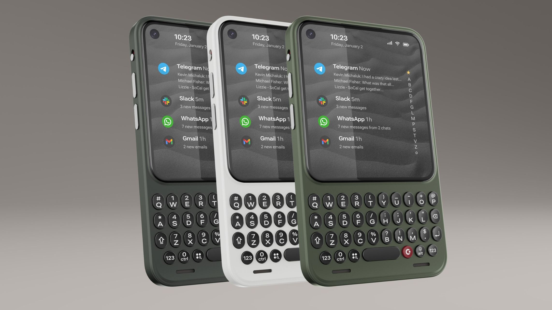 Phone with keypad