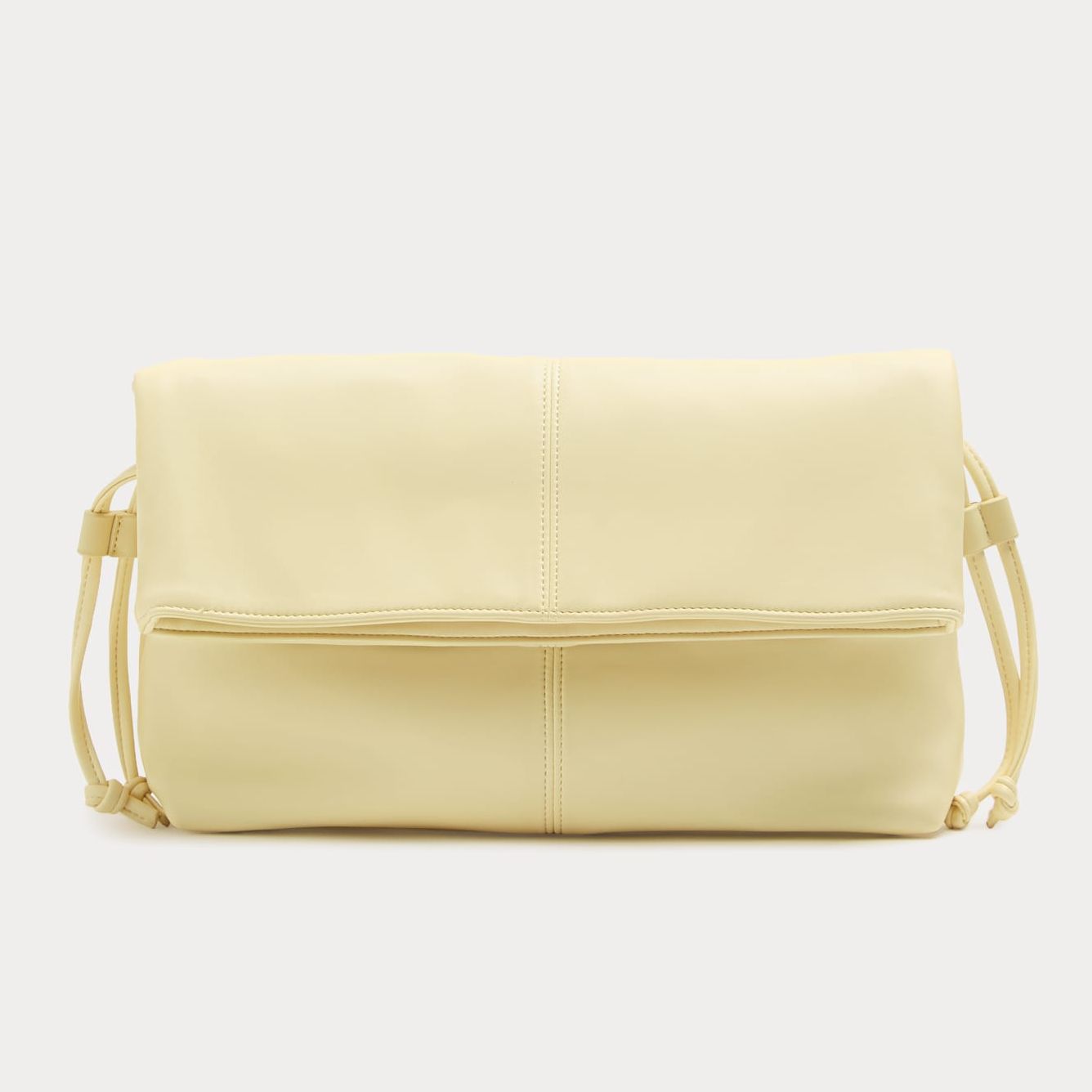 Ruched Fold Over Clutch Bag