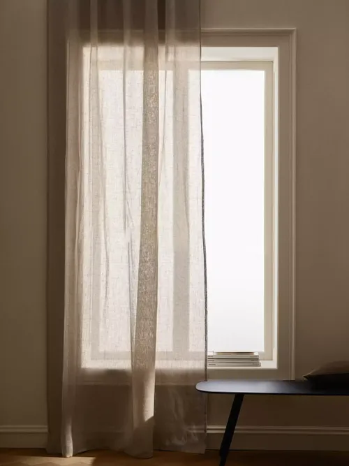 Low Opacity Linen Sheer Curtain