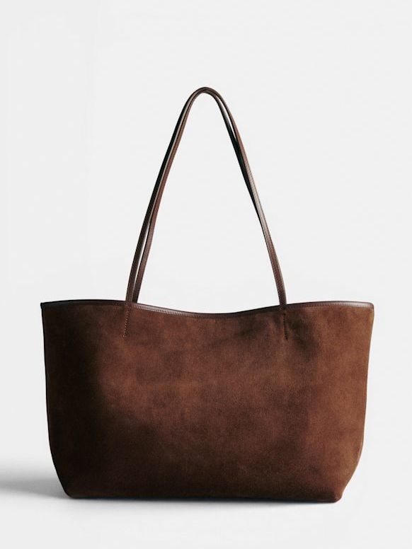 Basile Bag - Coffee - Split Cowhide Leather - S&amp;eacute;zane