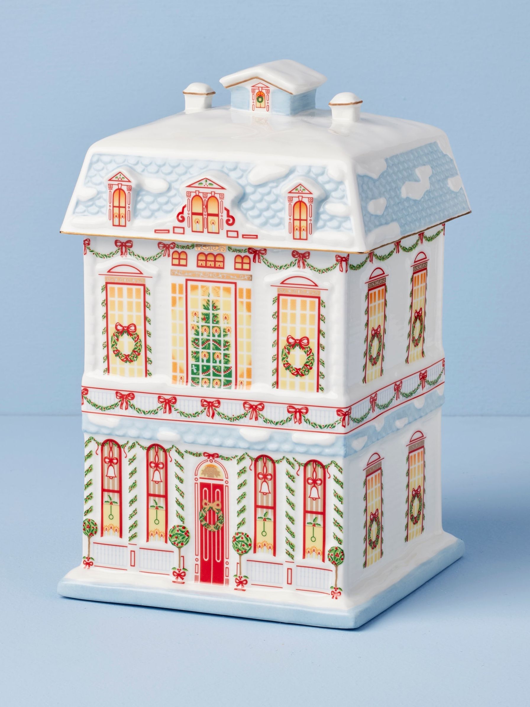 Lenox Village Christmas Cookie Jar