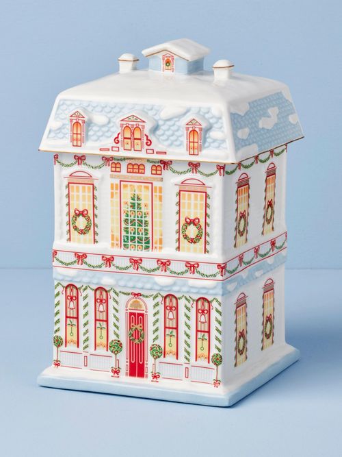 Lenox Village Christmas Cookie Jar