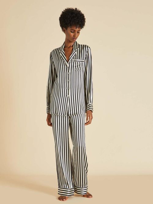 Lila Nika Pyjama Set in Silk Satin