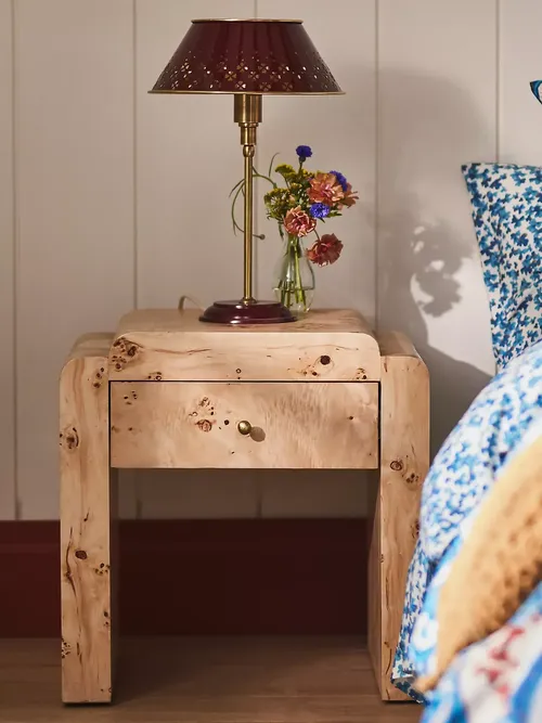 Shura Burl Nightstand