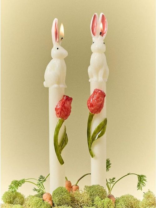 Bunny Taper Candles