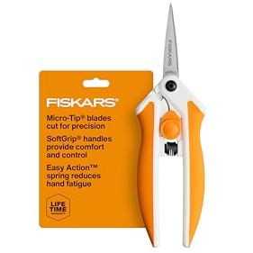 Fiskars 6" Easy Action Micro-Tip Scissors, Sewing, Arts &amp;amp; Crafts Tools