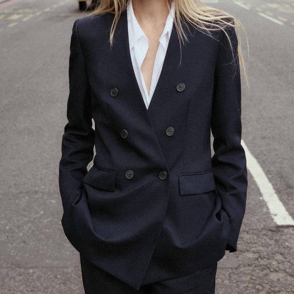Collarless Blazer