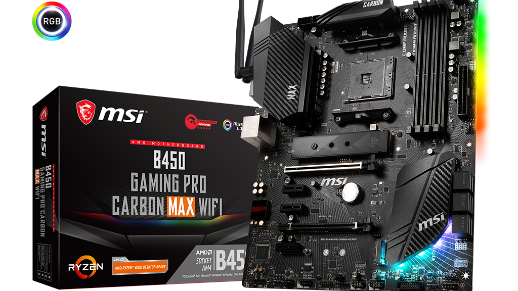 AMD Motherboards: MSI Tops B450 Lineup With New Gaming Pro Carbon