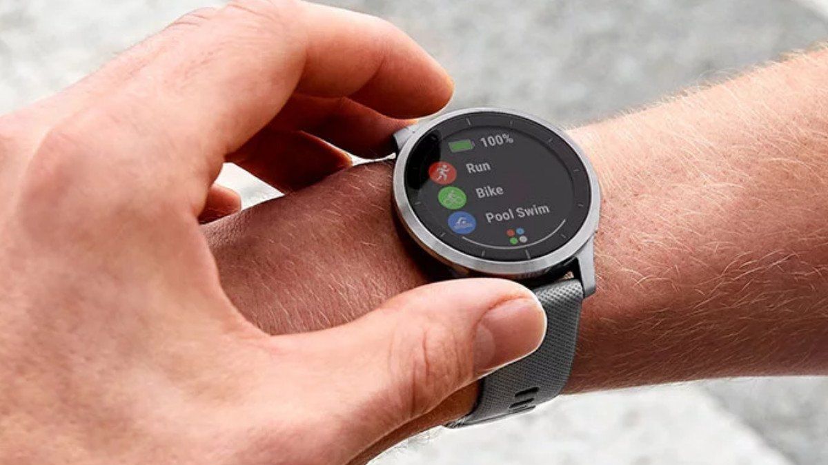 【GARMIN vivoactive 4 】Shadow Gray/Silver Garmin vívoactive® 4, Silver Bezel, Shadow Gray Case
