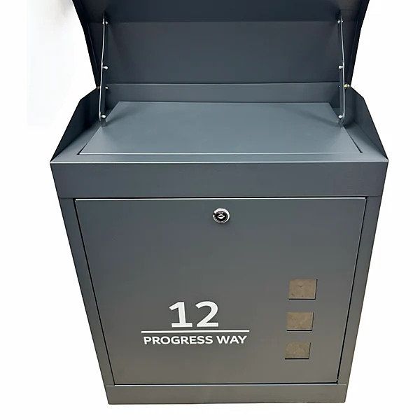 B&amp;amp;Q, Non-Personalised Parcel Box, Secure Outdoor Delivery Box for Packages, Weatherproof Lockable Mailbox, 43 x 52 x 24 cm