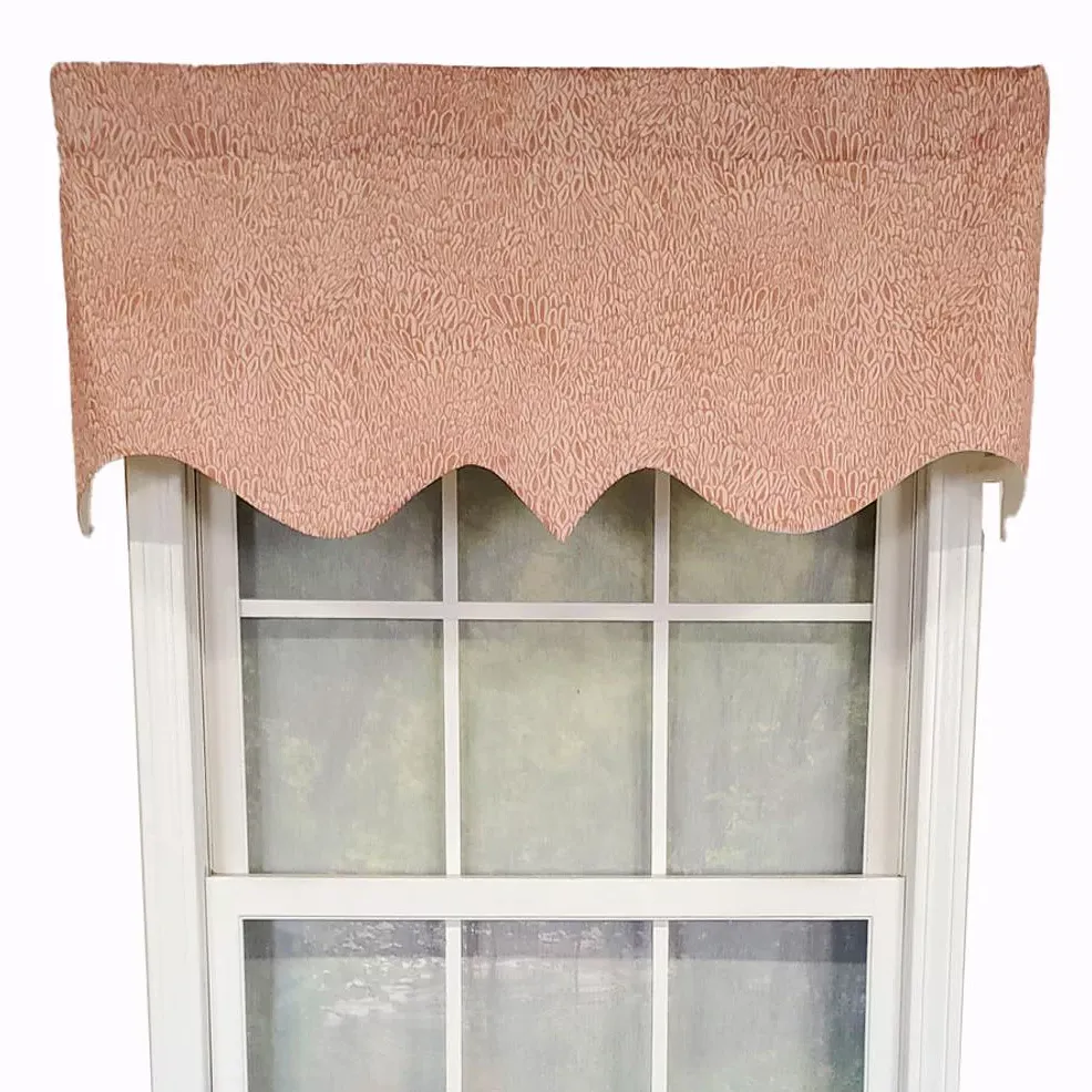 Rlf Home Luxurious Modern Design Classic Miramar Regal Style Window Valance 50" X 17"