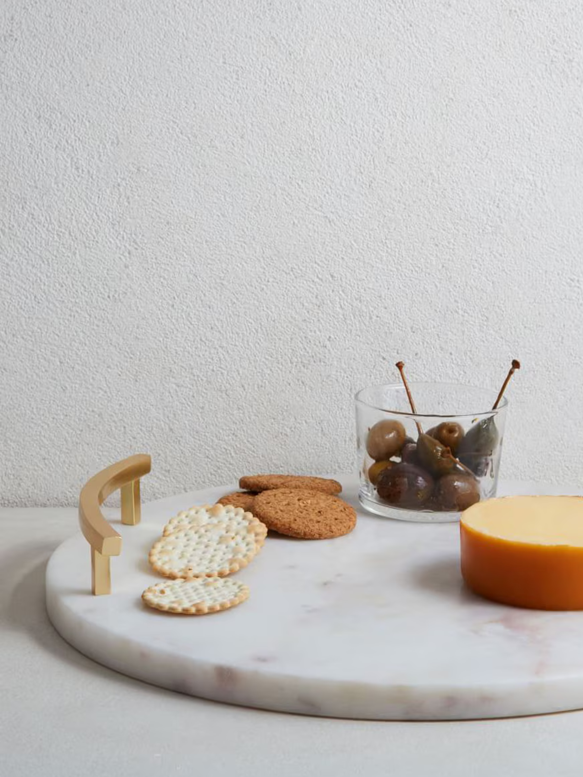 West Elm, Marble &amp;amp; Brass Cheese Board