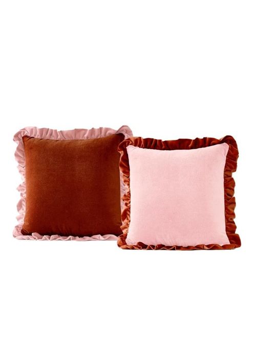 Jasper Set of 2 Frilled Luxury Handmade Cushions
