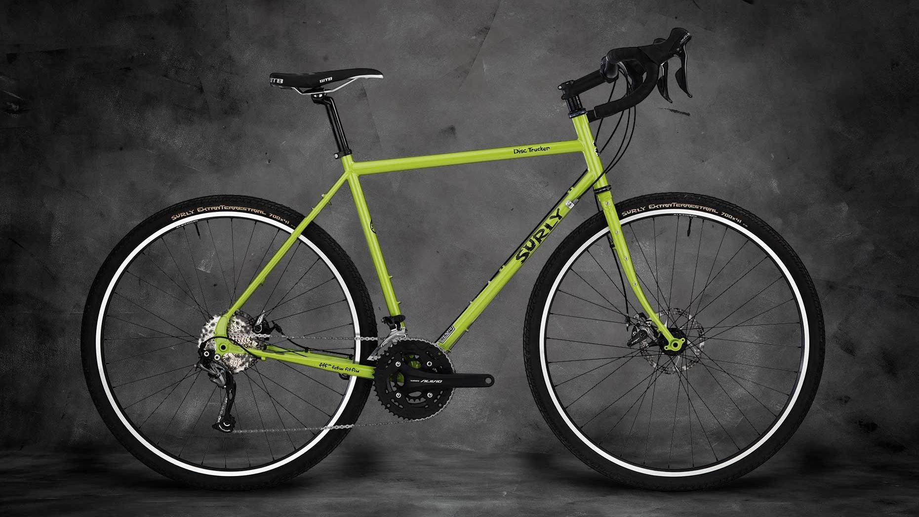 Surly Disc Trucker in Pea Lime Soup