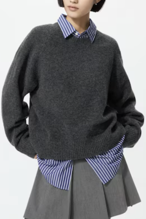 Uniqlo, Souffl&eacute; Yarn Crew Neck Jumper