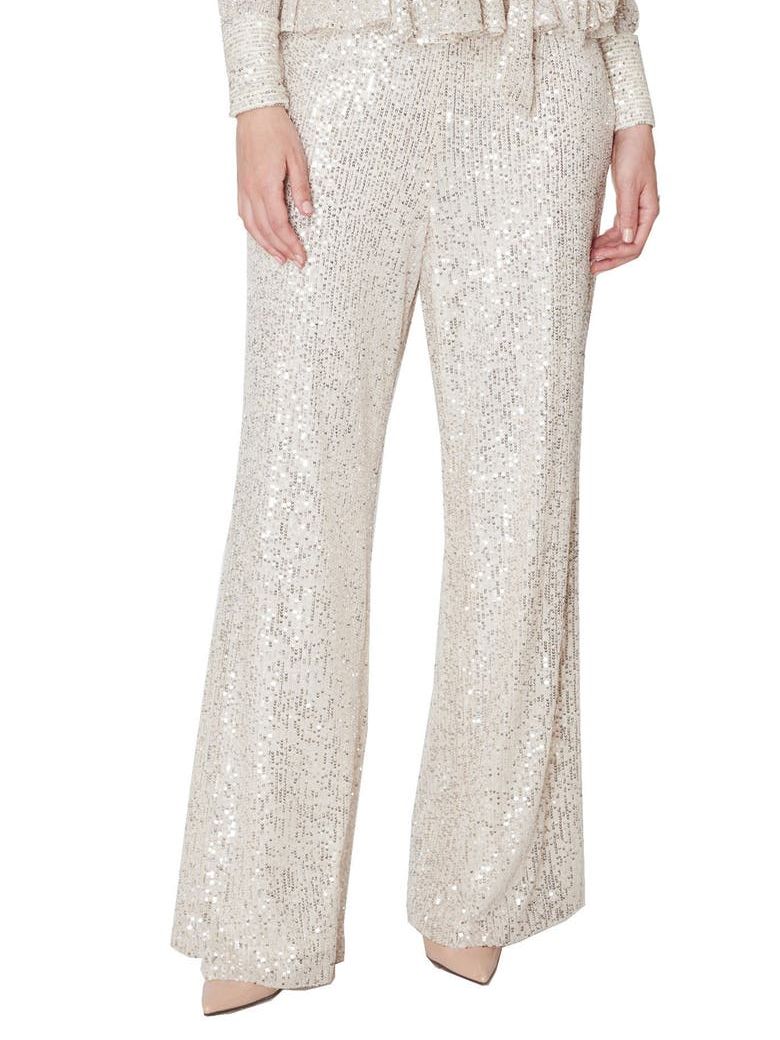 Straight Leg Sequin Pants
