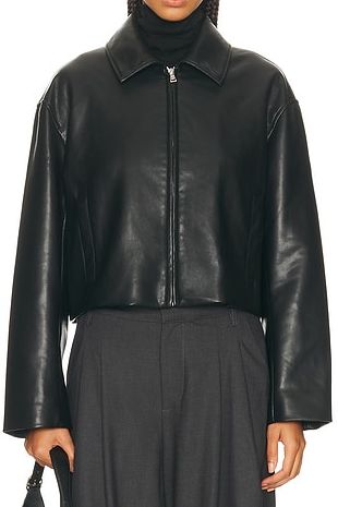 Leather Minimal Jacket