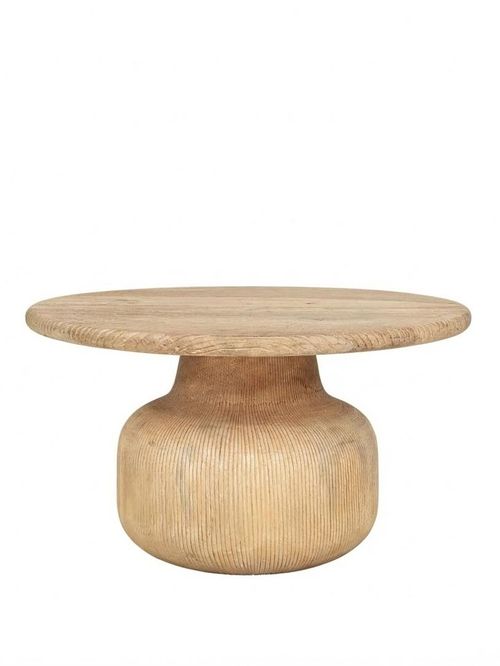 Nkuku Vivan Grooved Wood Coffee Table