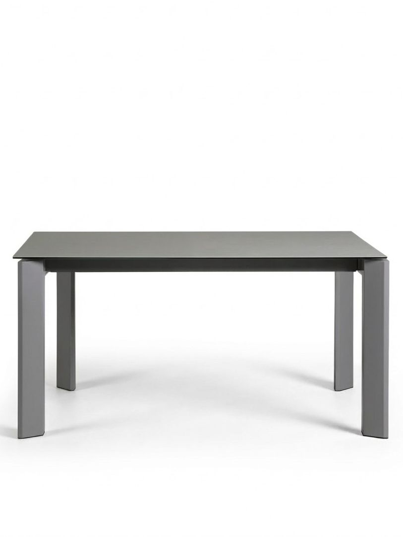 Axis Porcelain Extendable Table in Hydra Lead Finish