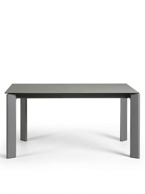 Axis Porcelain Extendable Table in Hydra Lead Finish