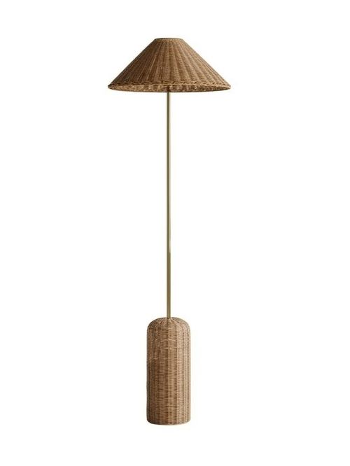 Lotus Rattan Floor Lamp