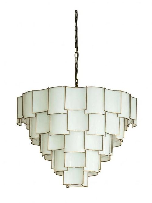 Magnus Chandelier in Opaline Glass