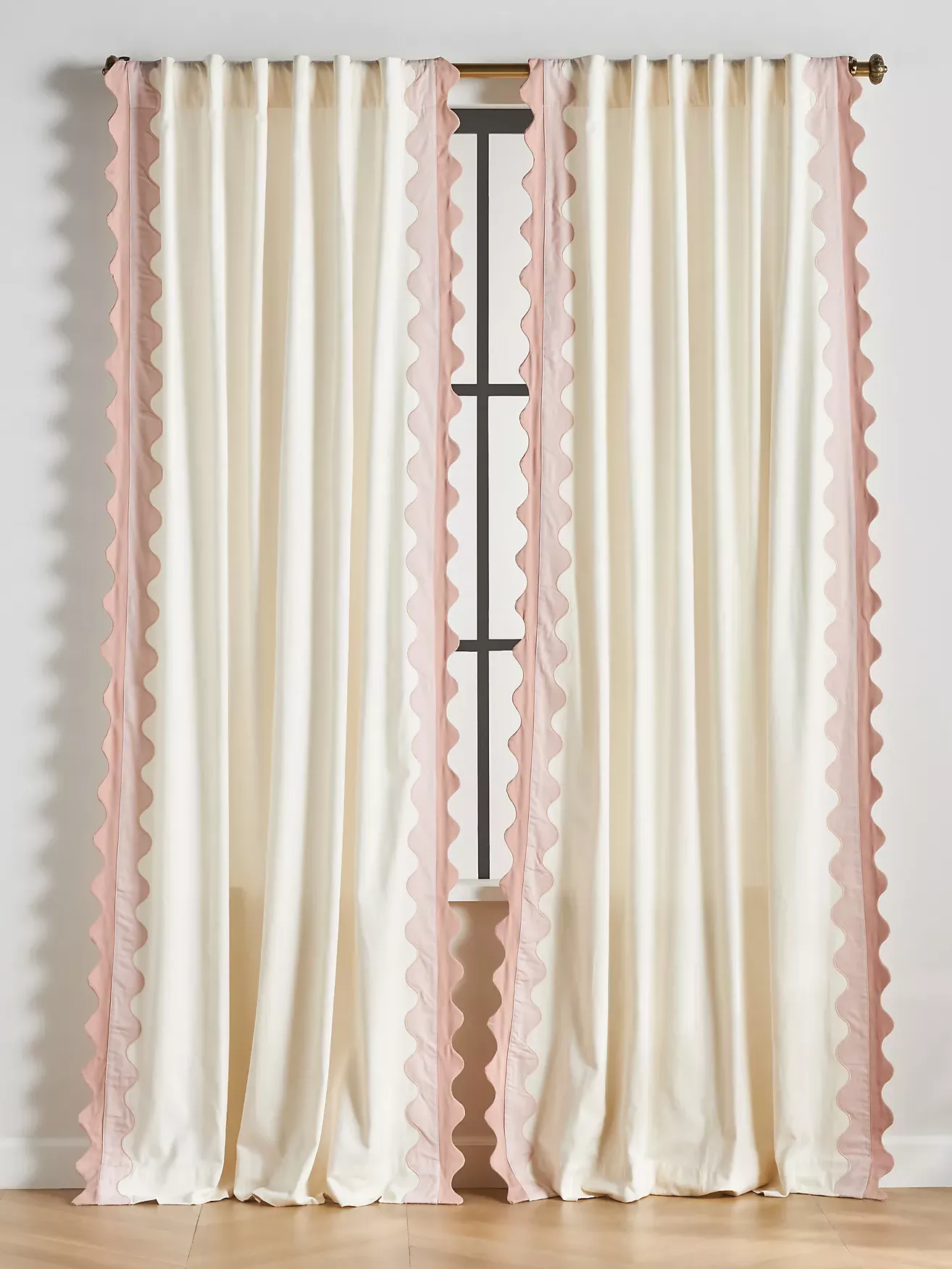 Maeve Scalloped Cotton Curtain