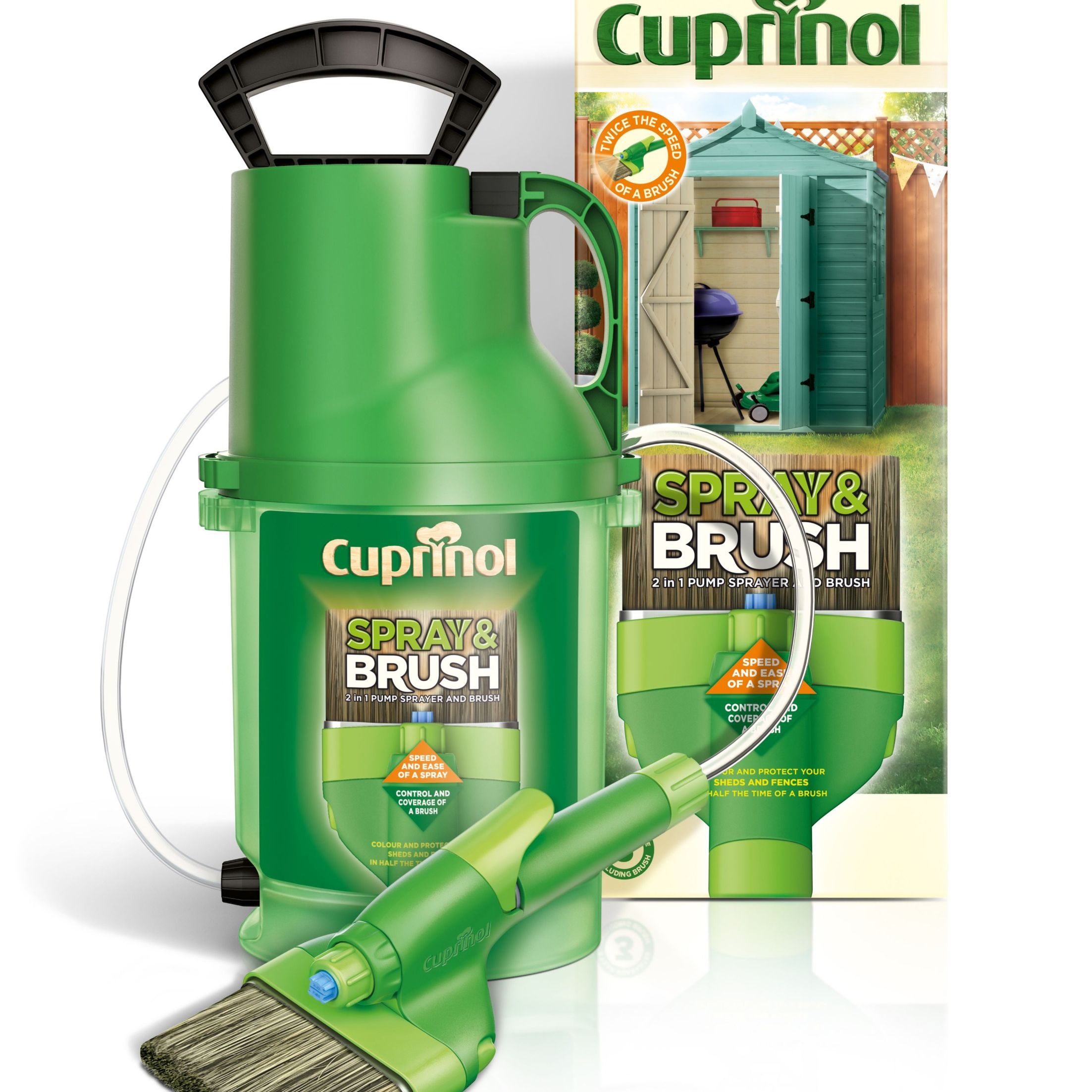 Cuprinol Spray &amp;amp; Brush Fence &amp;amp; Shed Paint Sprayer
