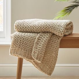 Chunky Knit Throw