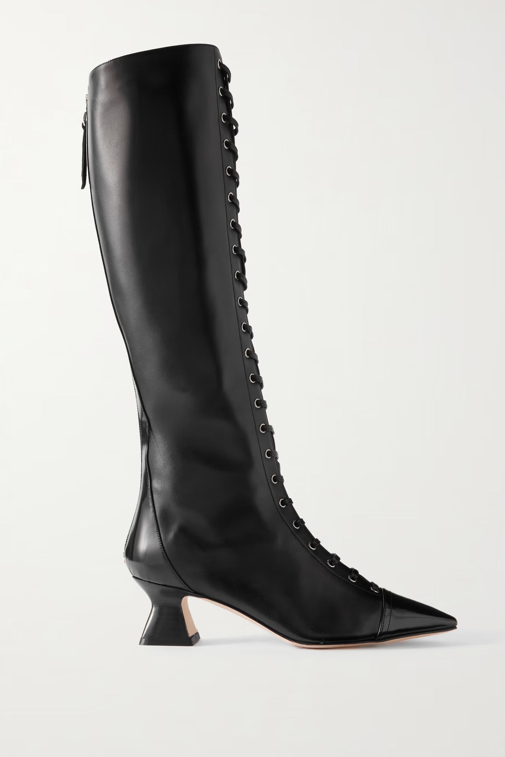 Aeyde mavis leather lace-up boots