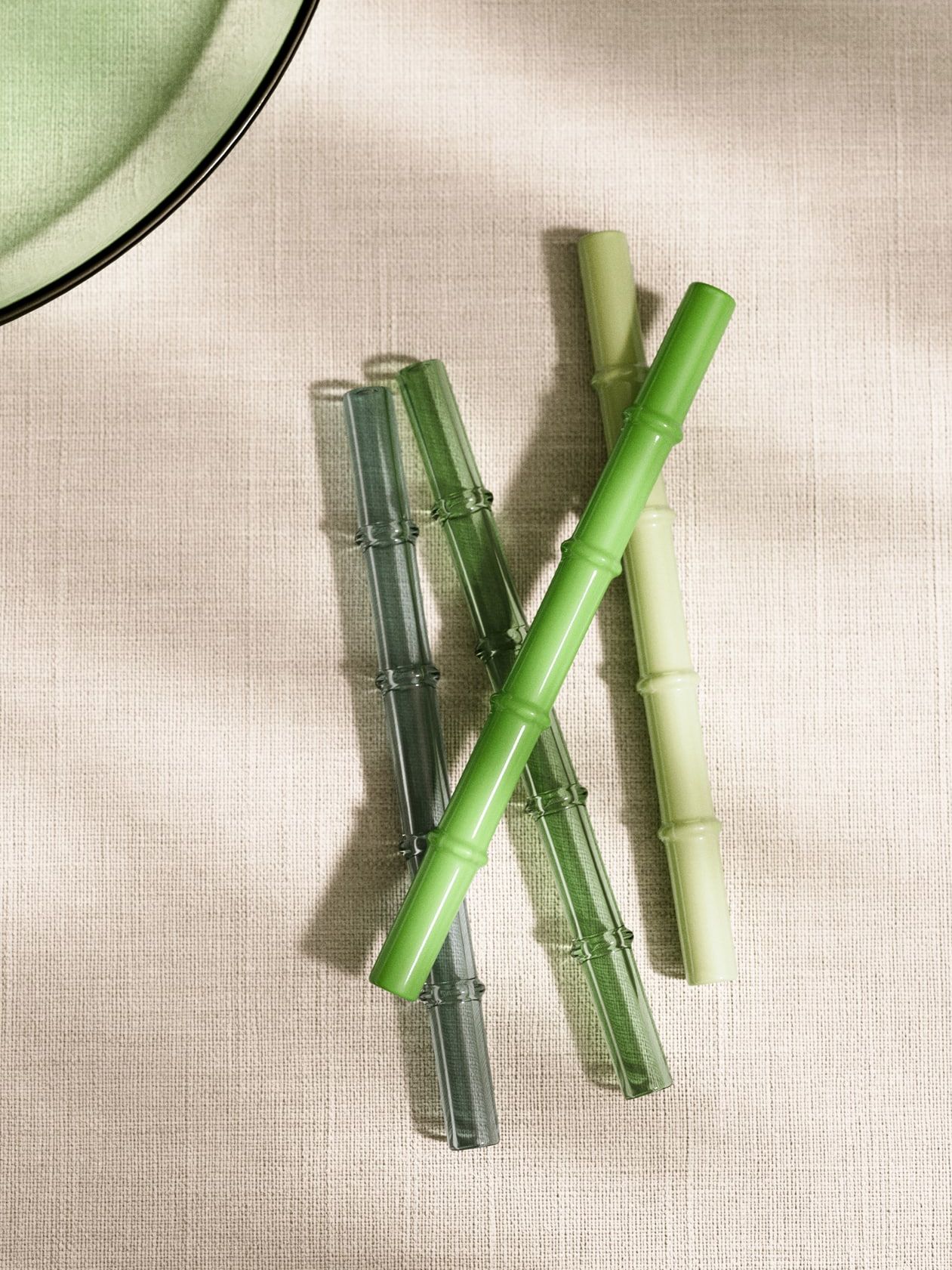 Small Multi-Coloured Borosilicate Drinking Straws, Set of 4