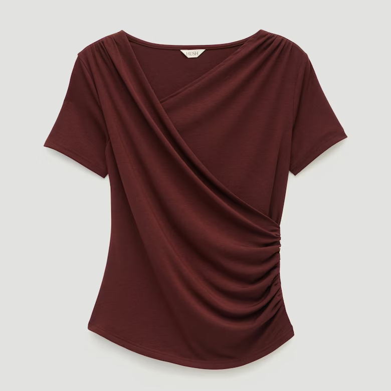 Hush, wrap detail t-shirt
