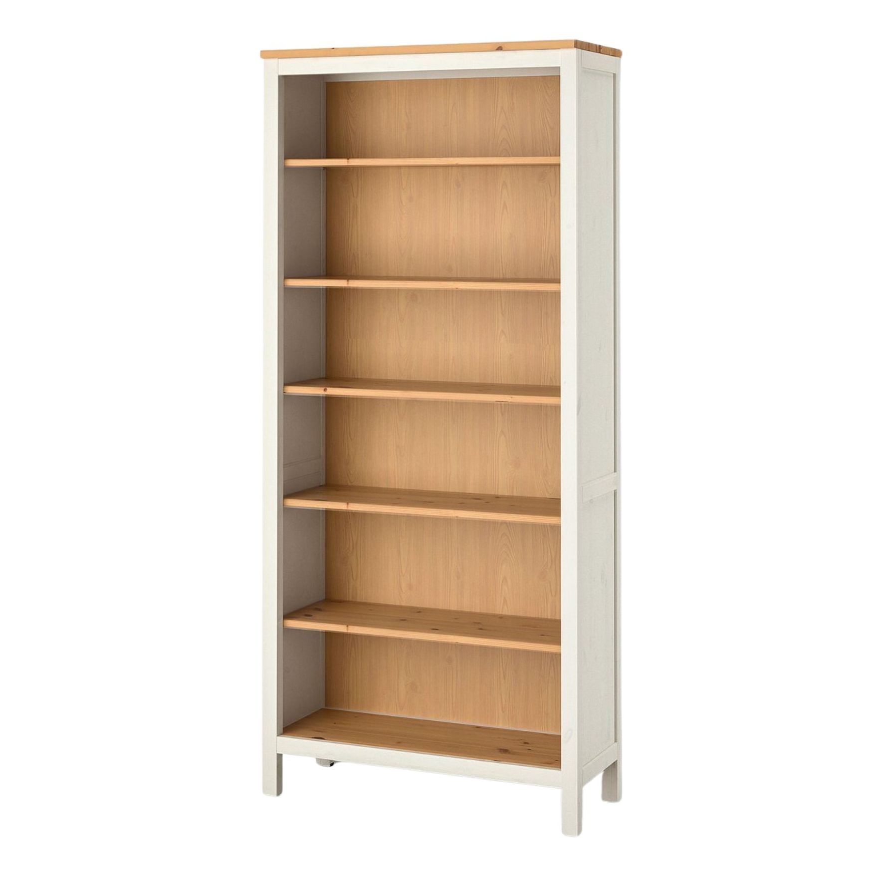 IKEA, HEMNES Bookcase in White Stain/Light Brown