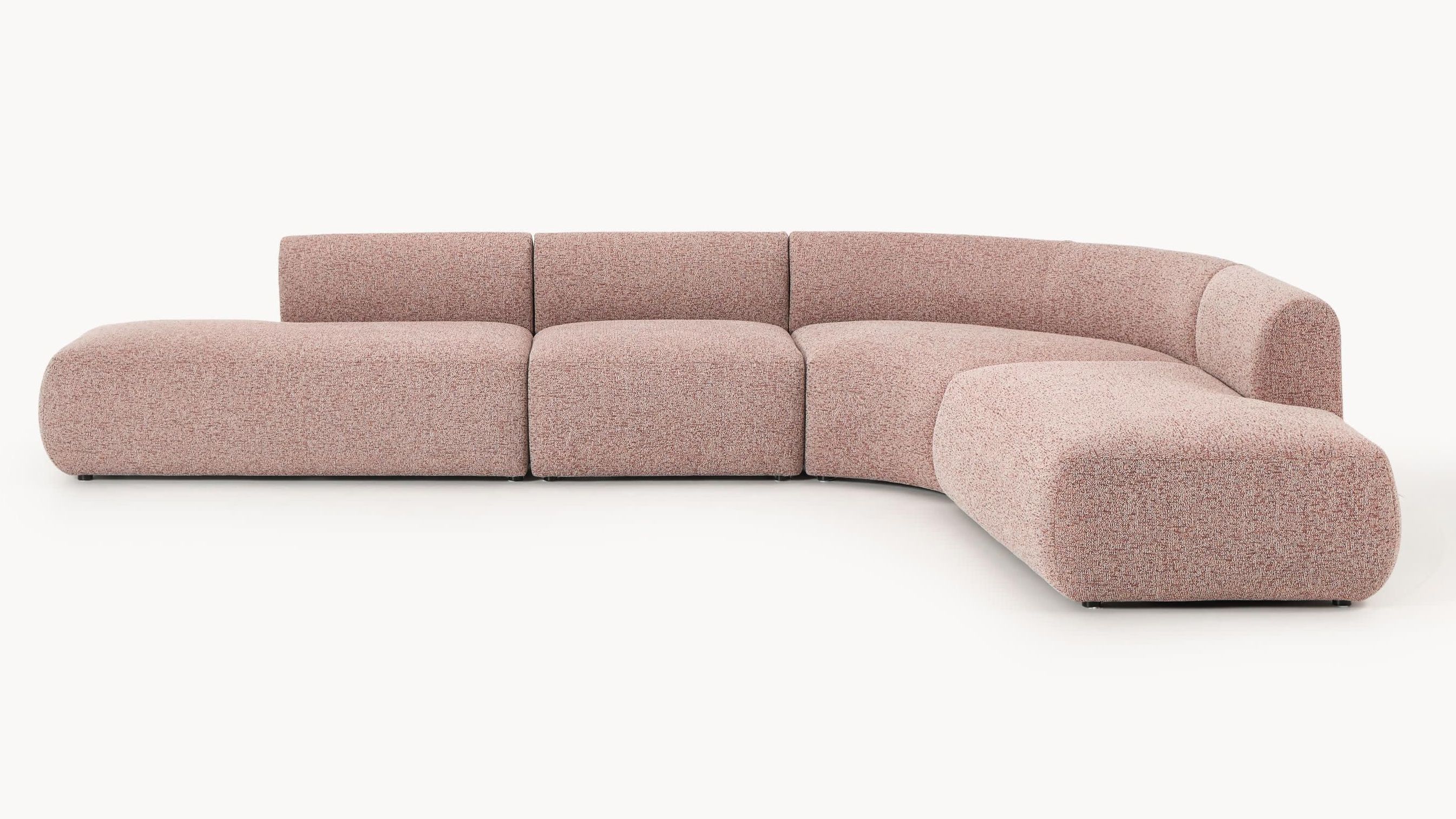 Xl Modular Boucl&amp;eacute; Corner Sofa Sofia