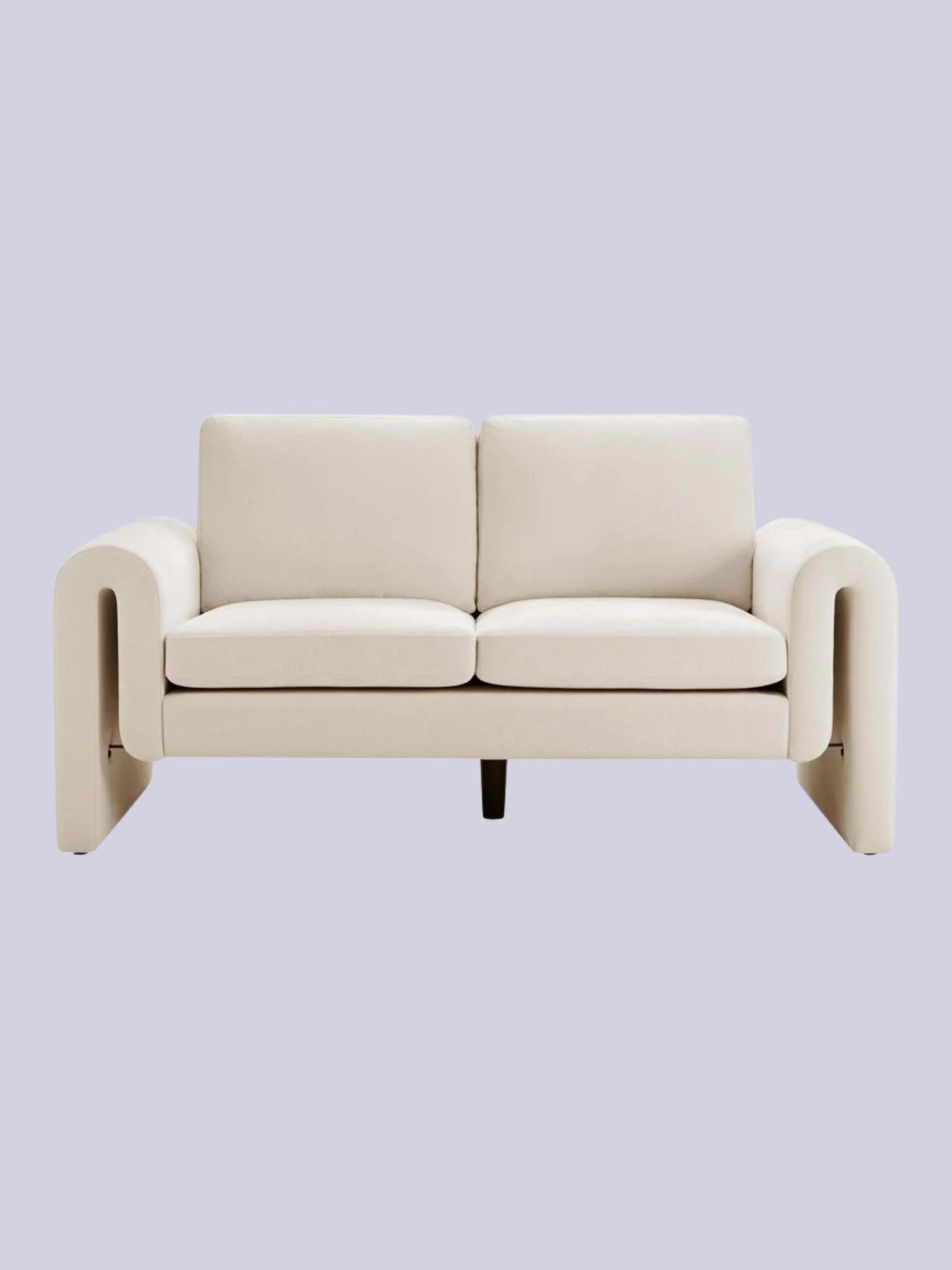 DUSK, Marseille 2 Seater Sofa in Chenille Ivory