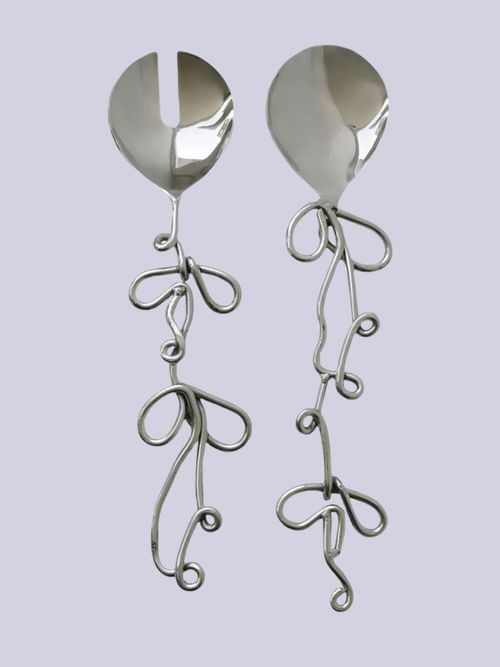 A Very Serious Salad Stainless-Steel Salad Servers, Set of 2
