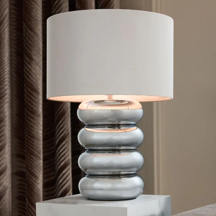 Next, Chrome Chelsea Table Lamp