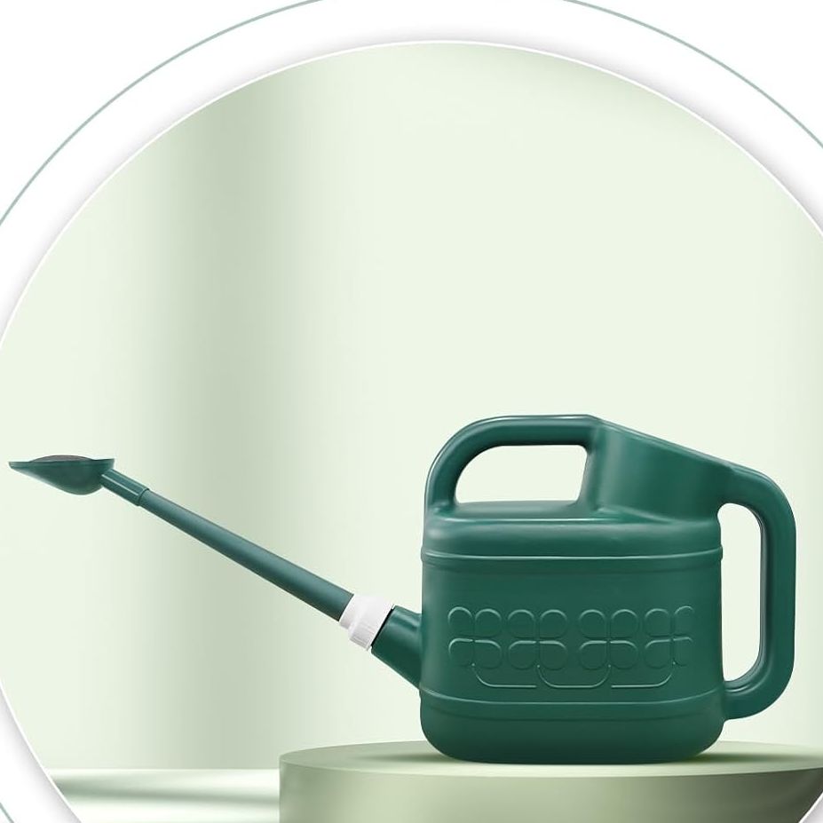 2 Gallon Watering Can, Garden Watering Can Outdoor, Plant Water Can With Removable Long Spout and Stainless Steel Sprinkler Head, Large Plastic Outdoor Watering Cans for Gardening Flower Plants