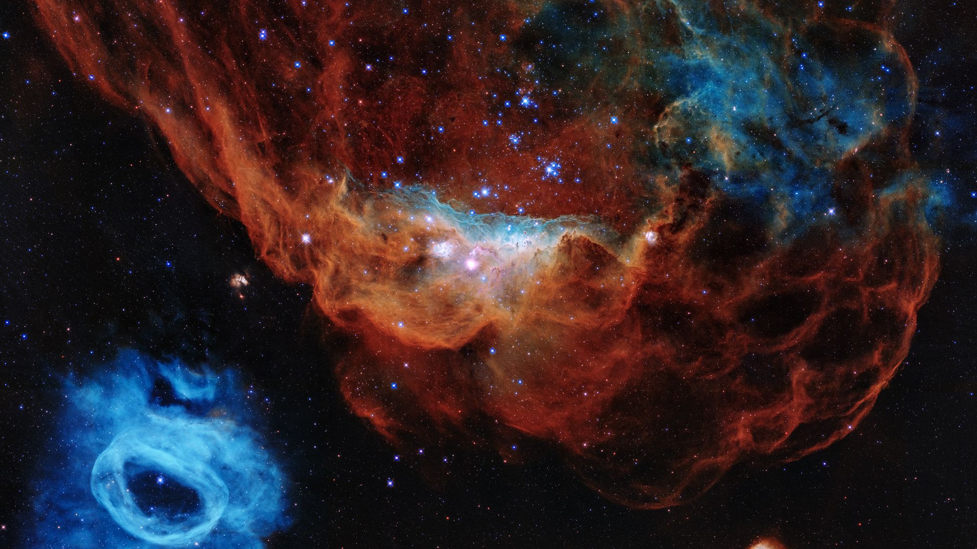 Hubble captures a 'Cosmic Reef' in stunning 30th anniversary image