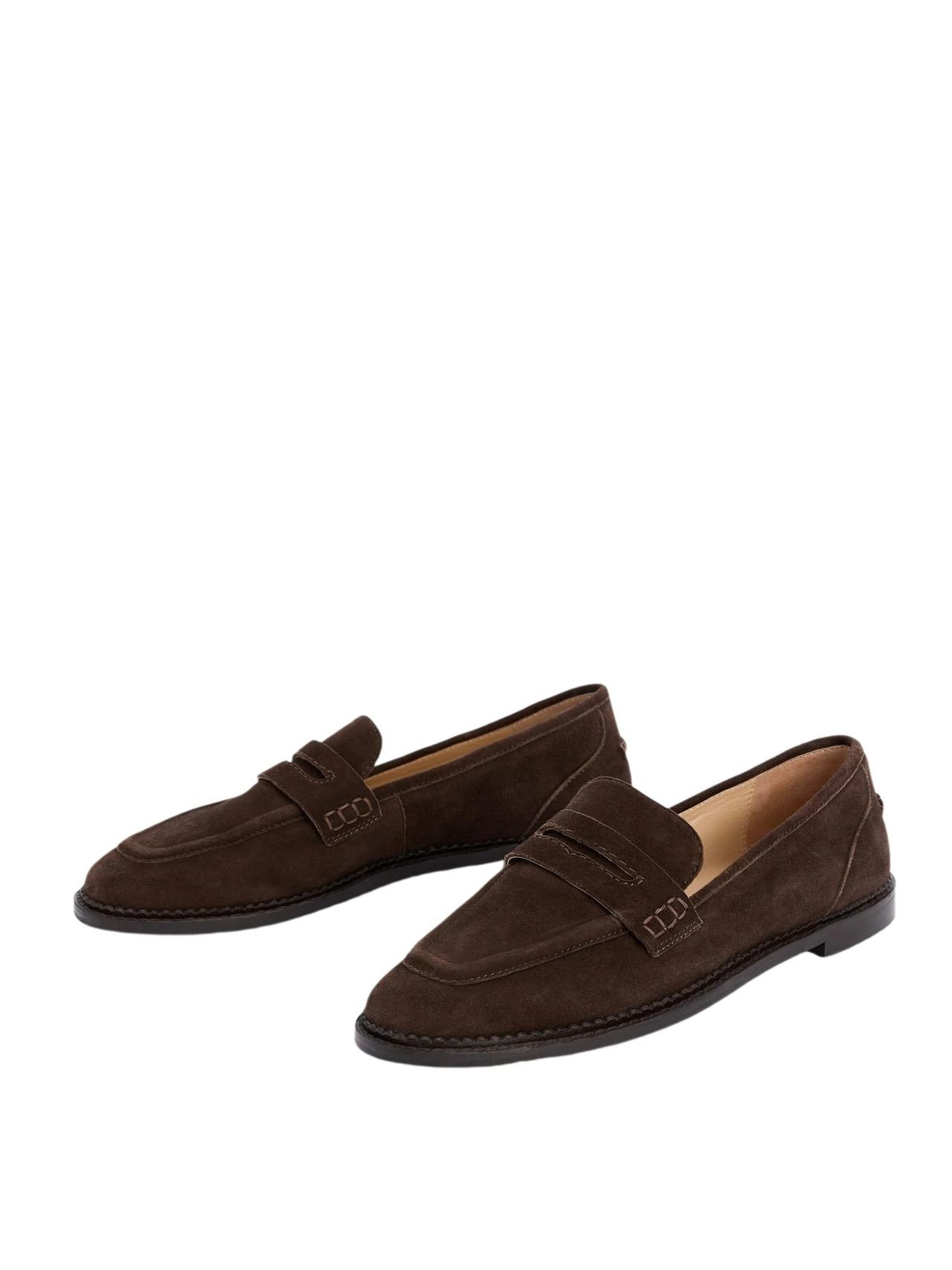 Boden, Nya Penny Loafers-Bitter Chocolate Suede